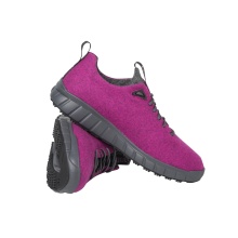 Ganter Sneaker Evo Merino Wool (Merino Walk Felt for Good Climate Comfort) Pink/Anthracite Grey Women