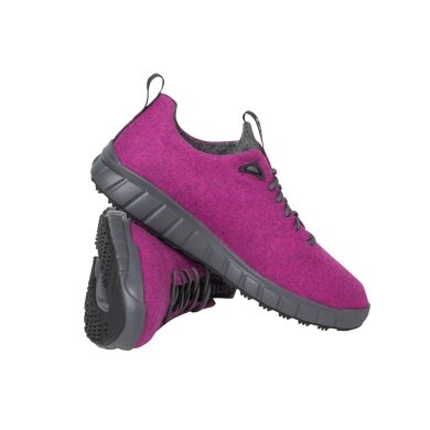 Ganter Sneaker Evo Merino Wool (Merino Walk Felt for Good Climate Comfort) Pink/Anthracite Grey Women