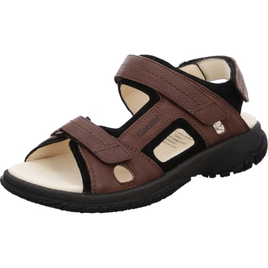 Ganter Leather Sandal Giovanni (sporty, comfortable sandal with removable footbed) chestnut brown Men