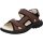 Ganter Leather Sandal Giovanni (sporty, comfortable sandal with removable footbed) chestnut brown Men