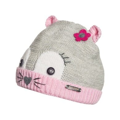 Giesswein Hat Roethelstein grey/pink Children 1pc