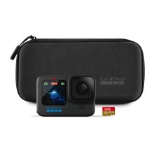 GoPro Camera HERO12 - experience incredible image quality, including SanDisk microSD card with 64 GB + transport case - black