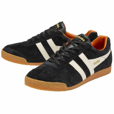 Gola Sneaker Harrier Suede black/white/orange Men