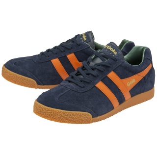 Gola Sneaker Harrier Suede navy blue/orange/sage Men