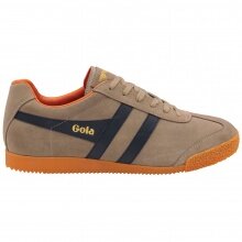 Gola Sneaker Harrier Suede-Leather rhino brown/navy/orange Men