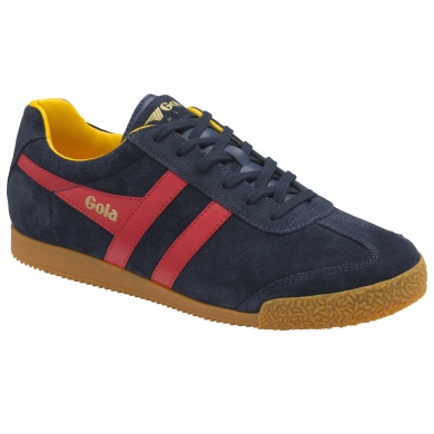 Gola Sneaker Harrier Suede-Leather navy blue/red/yellow Men