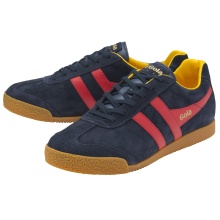 Gola Sneaker Harrier Suede-Leather navy blue/red/yellow Men