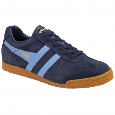 Gola Sneaker Harrier Suede-Leather navy blue/cornflower Men