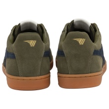 Gola Sneaker Equipe Suede Leather khaki green/navy blue/gum Men