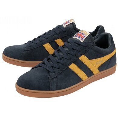 Gola Sneaker Equipe Suede Leather navy blue/sun/gum Men