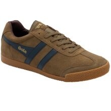 Gola Sneaker Harrier Suede Leather dark brown/navy/burgundy Men