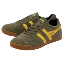 Gola Sneaker Harrier Suede-Leather khaki/yellow Men