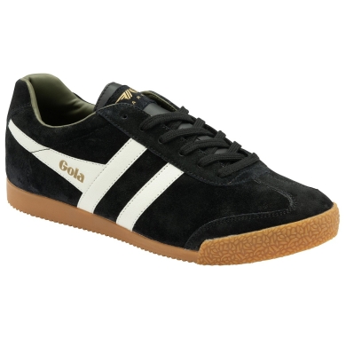 Gola Sneaker Harrier Suede-Leather black/white/khaki Men