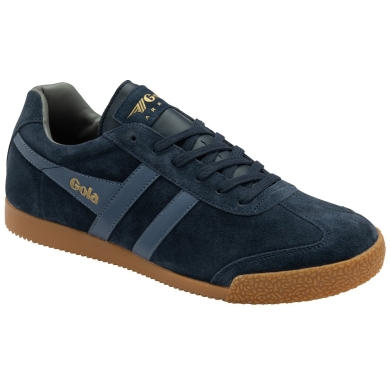 Gola Sneaker Harrier Suede-Leather navy blue/moonlight/ash Men