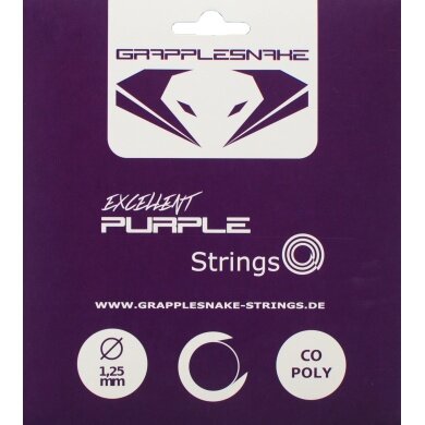 Grapplesnake Tennis String Excellent Purple 1.25 12m Set