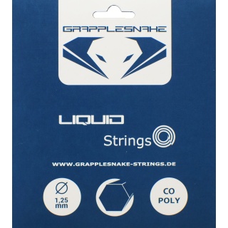 Grapplesnake Tennis String Liquid 1.25 (Durability+Touch) silver 12m Set