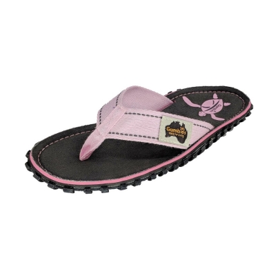 Gumbies Original Flip Flops Grey/Pink Ladies