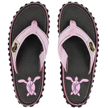 Gumbies Original Flip Flops Grey/Pink Ladies