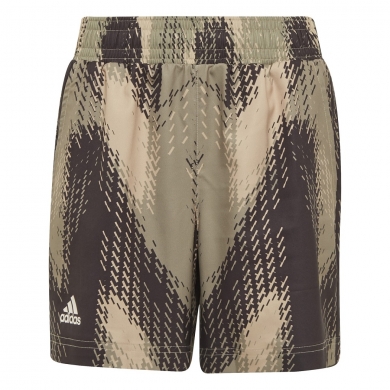 adidas Tennis Shorts Short Printed beige-brown/olive Boys