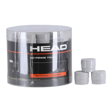 Head Overgrip Prime Tour 0.6 mm (Comfort, Grip) grey 60-pack