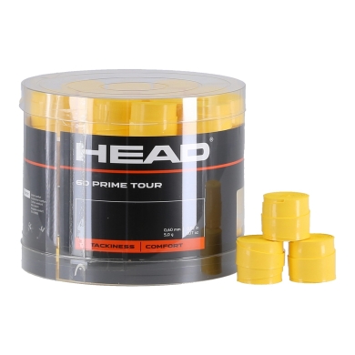 Head Overgrip Prime Tour 0.6 mm (Comfort, Grip) yellow 60-piece Box