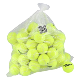 Head Tennis Balls Reset (pressureless, ball machine) yellow <b>72 pieces in polybag</b>