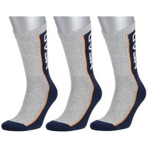 Head Tennis Socks Stripe Crew navy/grey Men - 3 Pairs (Size 35-38)