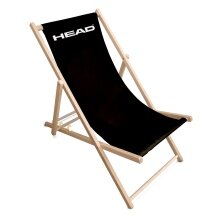 Head Deck Chair - foldable, various seat heights - black