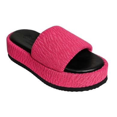 Hebe Athens Sandal Puffy Ibiza Flatform Slide pink Ladies