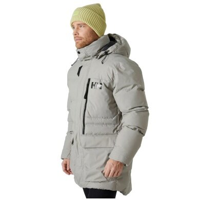 Helly Hansen Winter Quilted Jacket Tromsoe (very warm due to High Loft insulation) light grey Men