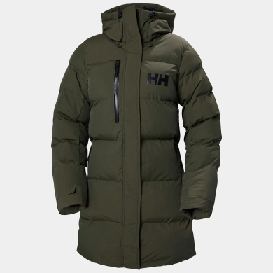 Helly Hansen Winter Coat Adore Puffy Parka (very warm, High Loft insulation) dark green Ladies