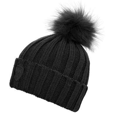 Helly Hansen Knitted Hat Limelight with Pom Pom Black Women