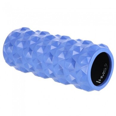 HMS Fitness Massage Roller FS107 (EVA Foam, for full body training, massage knobs) blue - 1 piece