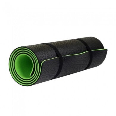 HMS Fitness YM06 Fitness Yoga Mat Premium green/black 180x60x0.8cm