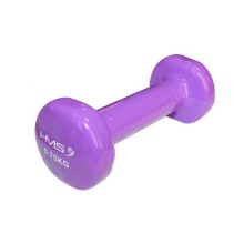 HMS Fitness Dumbbell (Cast Iron with Vinyl Coating) 0.75kg Purple - 1 Piece