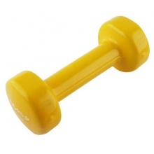 HMS Fitness Dumbbell 17023 (Cast Iron with Vinyl Coating) 1kg yellow - 1 piece