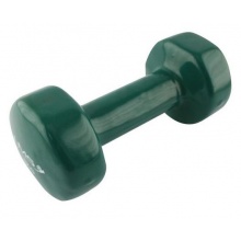 HMS Fitness Dumbbell made of cast iron with vinyl coating 4kg green - 1 piece