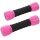 HMS Fitness CM06 soft dumbbells (2x1kg) black/pink