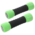 HMS Fitness CM07 soft dumbbells (2x1.5kg) black/green