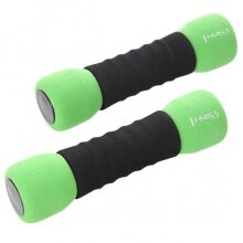 HMS Fitness CM07 soft dumbbells (2x1.5kg) black/green