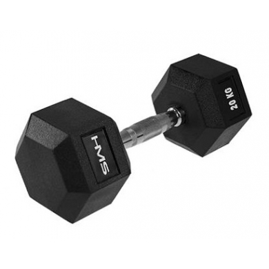 HMS Fitness Hex Pro Dumbbell 20kg - 1 piece