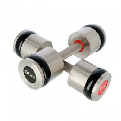 HMS Fitness Premium HH10 chrome dumbbell 2x10kg