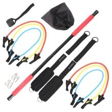 HMS Fitness Pilates Bar Set DC31 93cm, up to 20kg red/yellow/blue