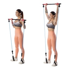 HMS Fitness Pilates Bar Set DC31 93cm, up to 20kg red/yellow/blue