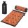 HMS Fitness Premium Acupressure Mat Set AKM01 (Mat and Pillow) orange/black - 65x42cm