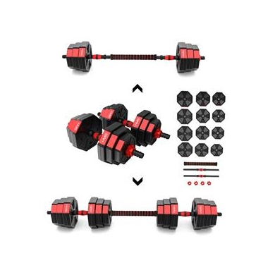 HMS Fitness SGK20 Bar Dumbbell-Barbell (octagonal) made of Composite 20kg