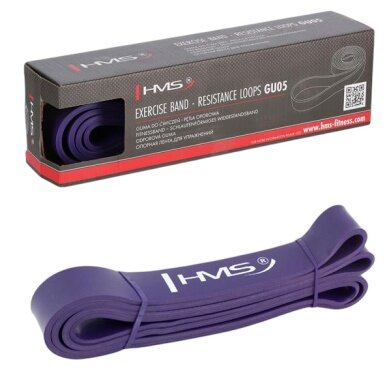 HMS Fitness Resistance Band GU05 (2080x32x4.5mm) purple - 1 piece