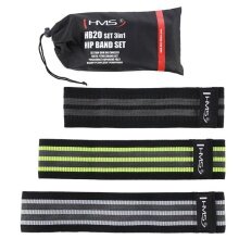 HMS Fitness Band HB20 Set 3in1 Hip Bands - 3 Pieces