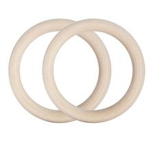 HMS Gymnastics Rings TX07 (made of wood with length markings) - 2 pieces