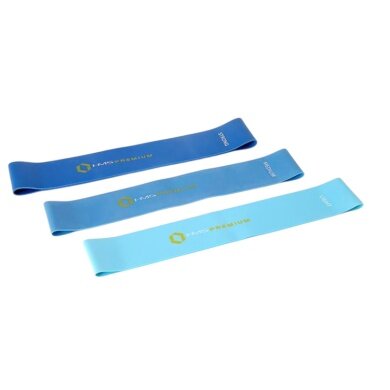 HMS Premium Resistance Band GU04 Mix Set Pro II blue - 3 pieces